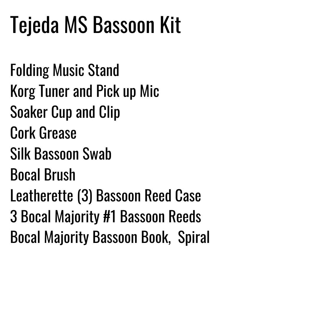 Tejeda Middle School Bassoon Kit