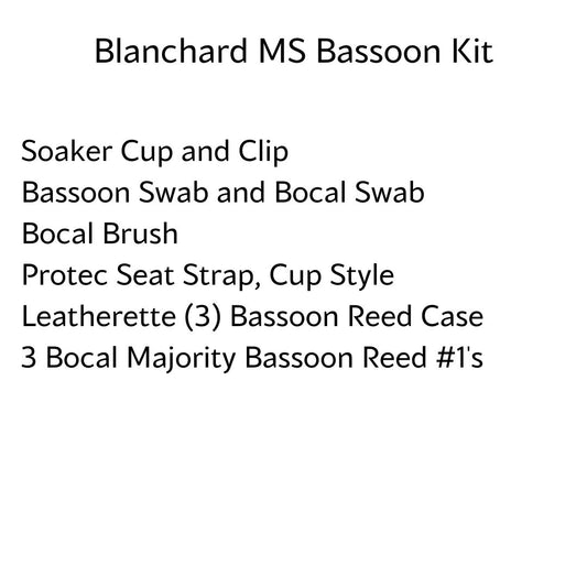 Blanchard Middle School Bassoon Kit
