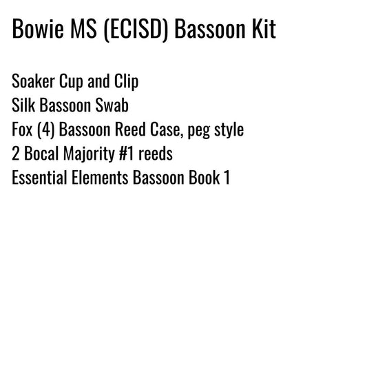 Bowie Middle School Bassoon Kit (ECISD)