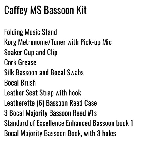 Caffey Junior High School Bassoon Kit