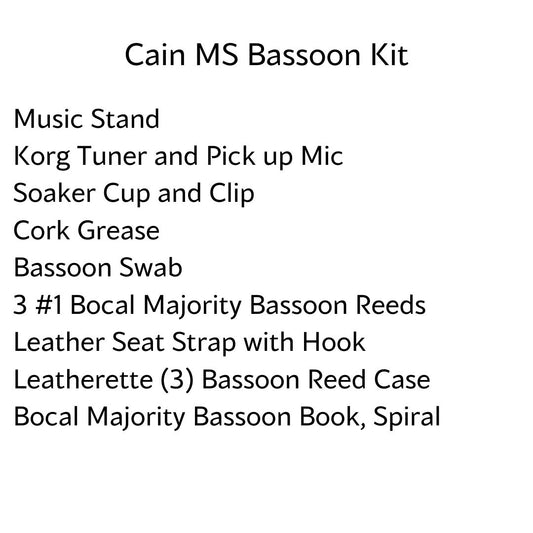 Cain Middle School Bassoon Kit