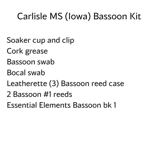 Carlisle Middle School Bassoon Kit