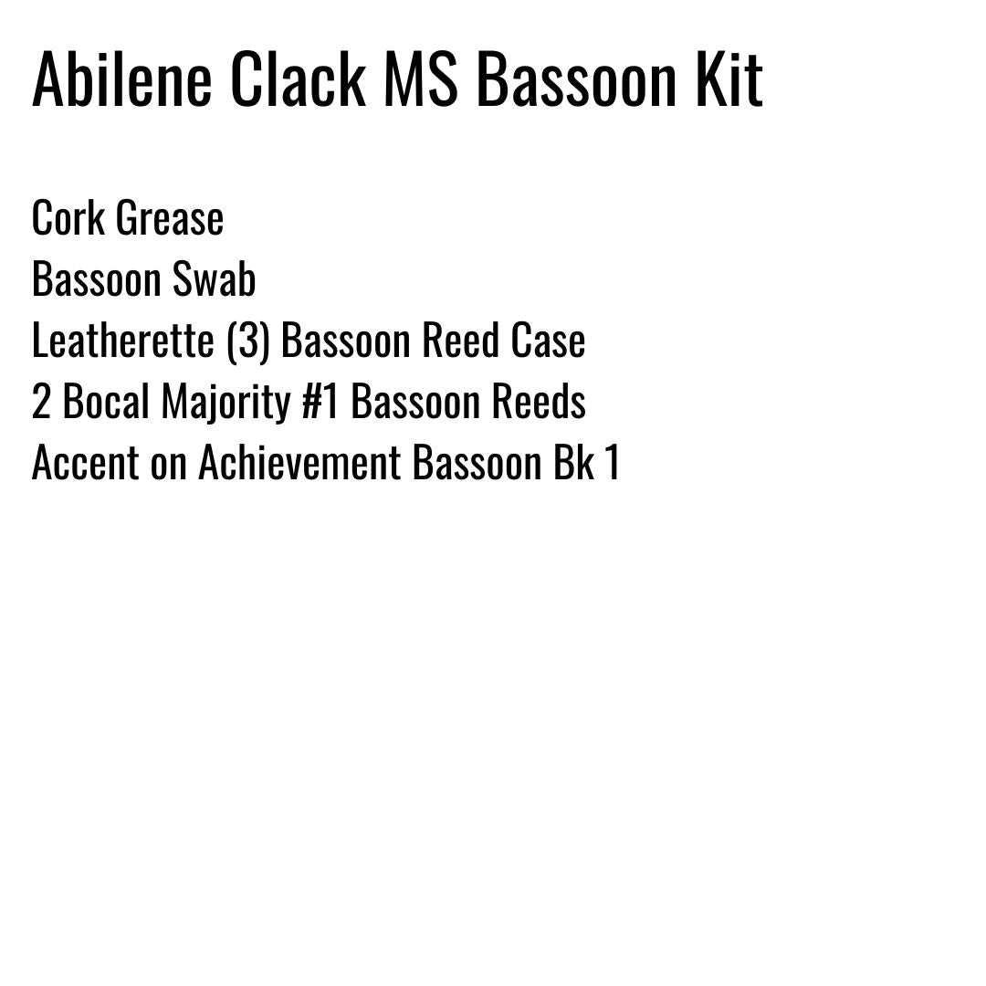 Clack Middle School Bassoon Kit