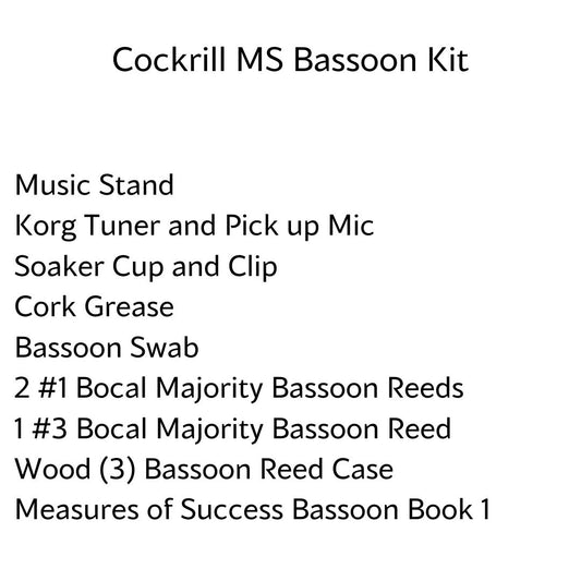 Cockrill Middle School Bassoon Kit