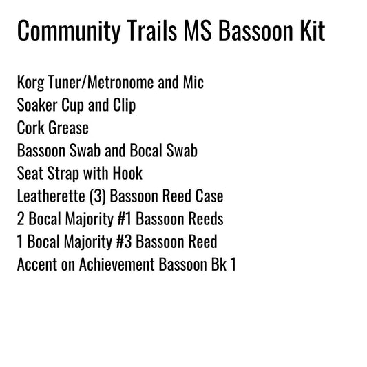 Community Trails Middle School Bassoon Kit