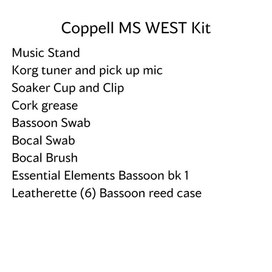 Coppell Middle School West Bassoon Kit