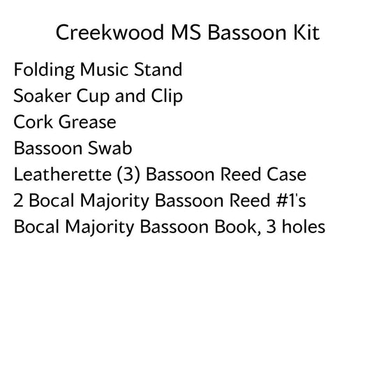 Creekwood Middle School Bassoon Kit