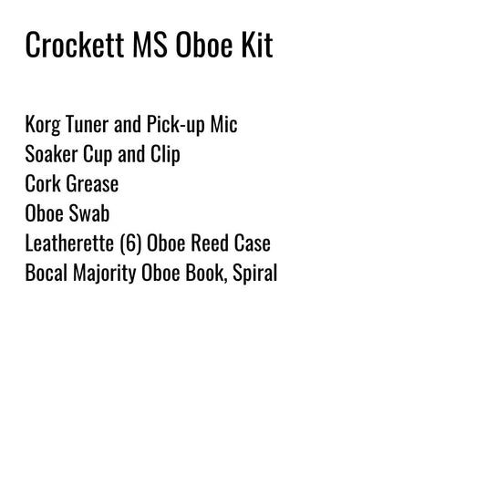 Crockett Middle School Oboe Kit