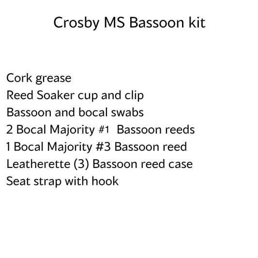 Crosby Middle School Bassoon Kit