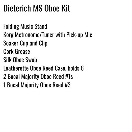 Dieterich Middle School Oboe Kit