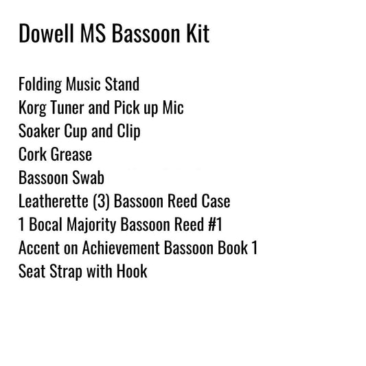 Dowell Middle School Bassoon Kit