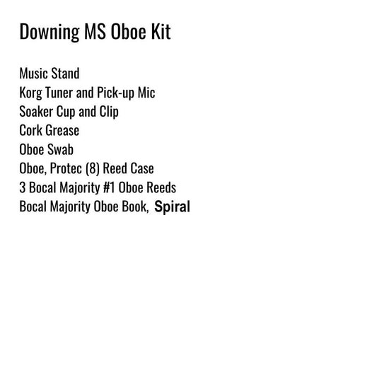 Downing Middle School Oboe Kit