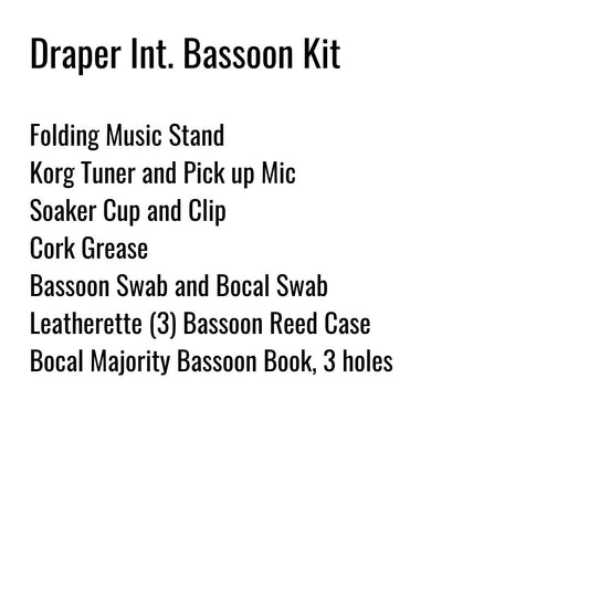 Draper Intermediate School Bassoon Kit