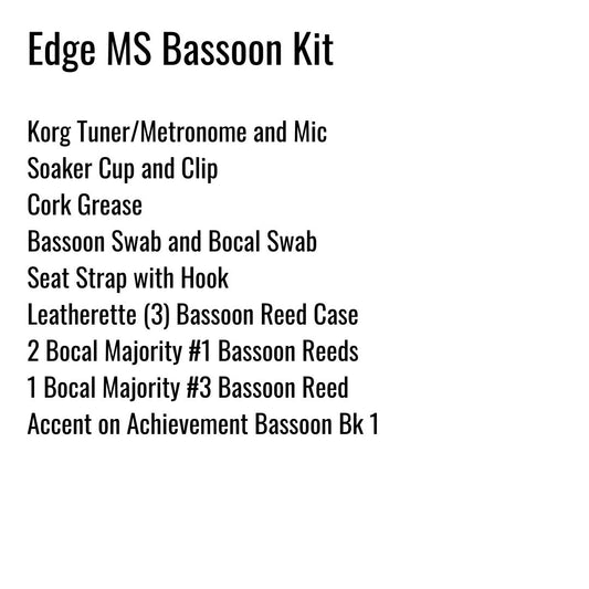 Edge Middle School Bassoon Kit