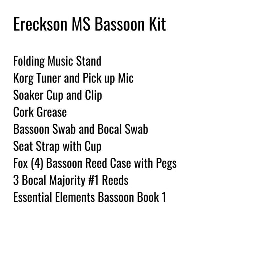 Ereckson Middle School Bassoon Kit