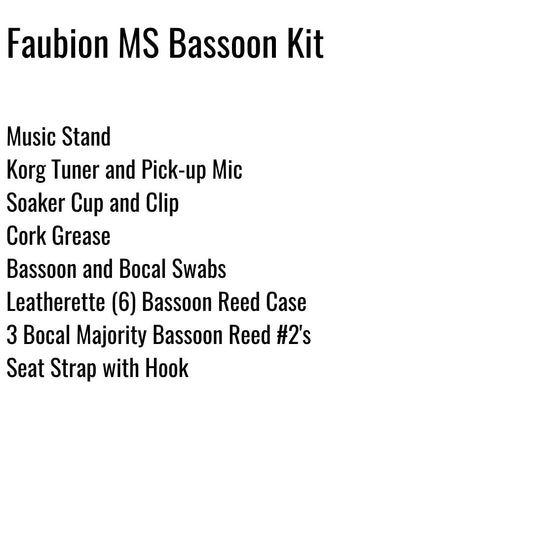 Faubion Middle School Bassoon Kit