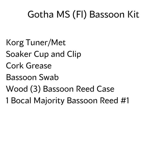 Gotha Middle School (Florida) Bassoon Kit