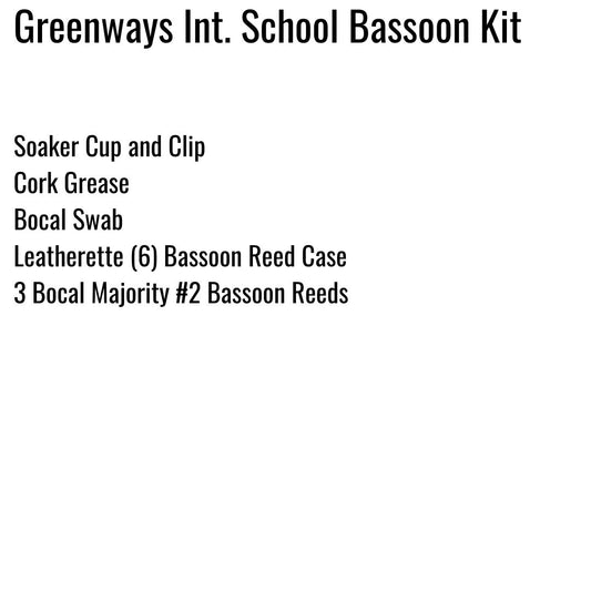 Greenways Intermediate School Bassoon Kit