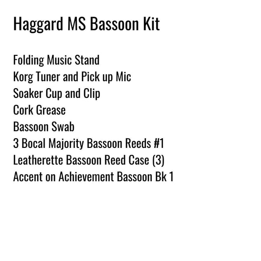 Haggard Middle School Bassoon Kit