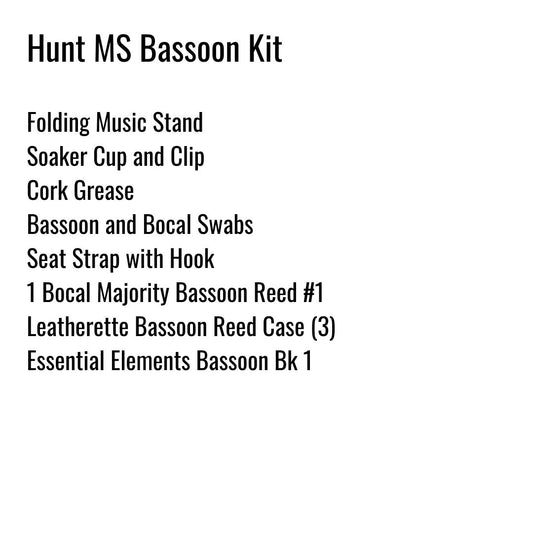 Hunt Middle School Bassoon Kit