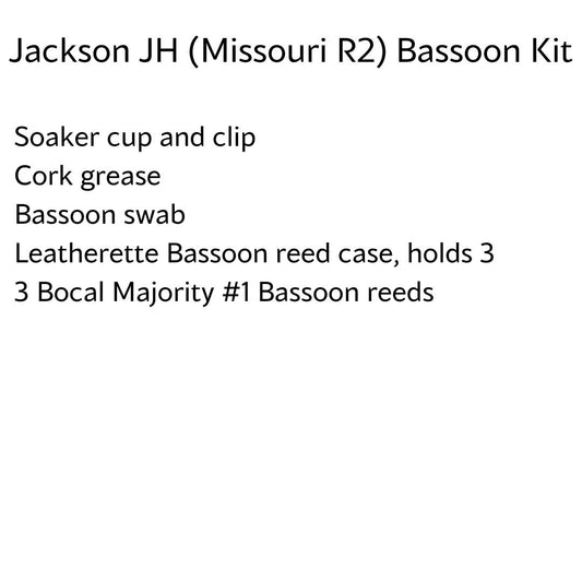 Jackson JH Bassoon Kit, Missouri R2 School District