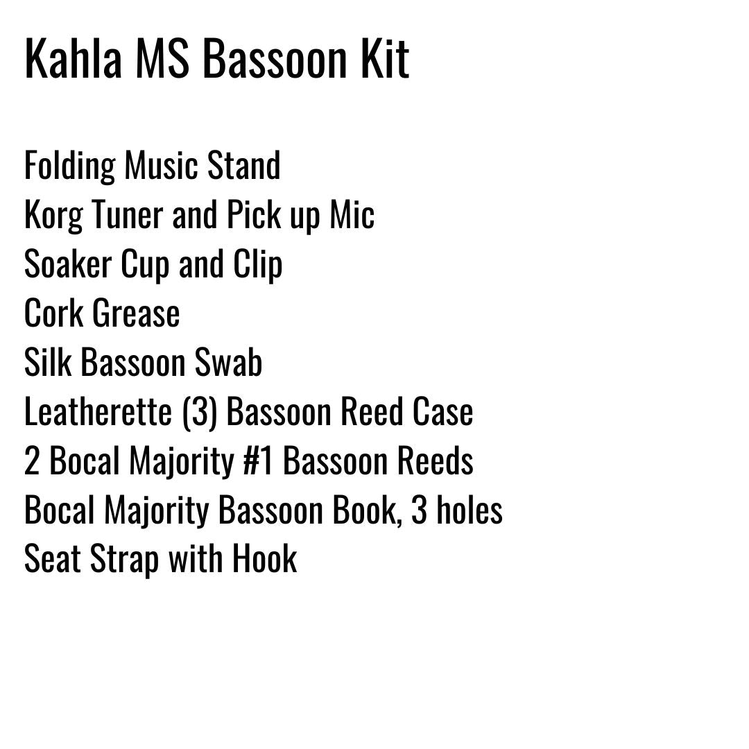 Kahla Middle School Bassoon Kit