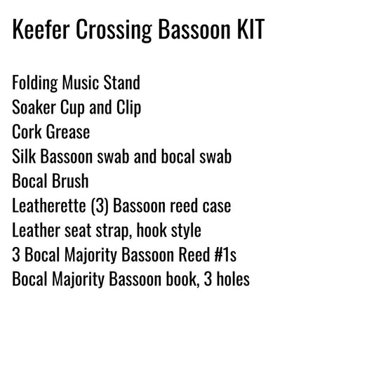 Keefer Crossing Middle School Bassoon Kit