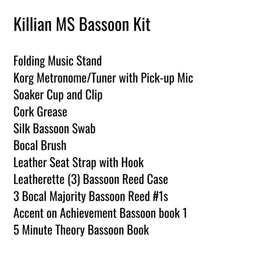 Killian Middle School Bassoon Kit