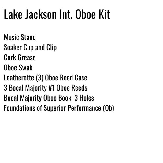 Lake Jackson Intermediate School Oboe Kit