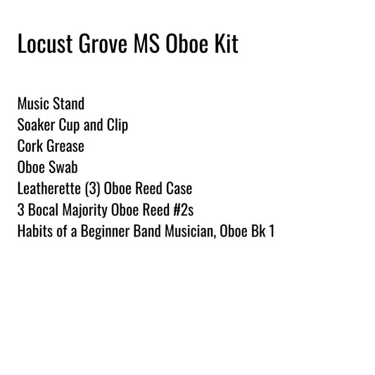 Locust Grove Middle School Oboe Kit