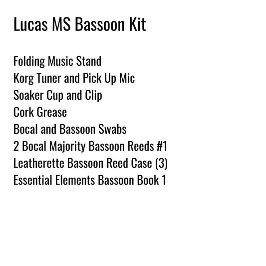 Lynn Lucas Middle School Bassoon Kit