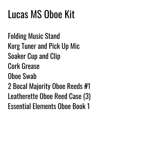 Lynn Lucas Middle School Oboe Kit