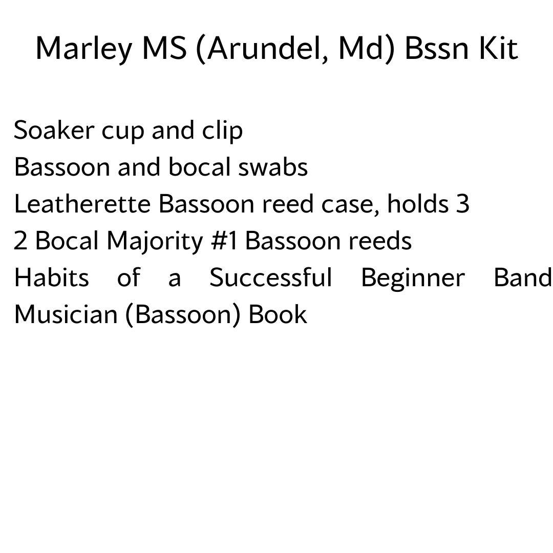 Marley Middle School Bassoon Kit (Arundel County Public Schools)