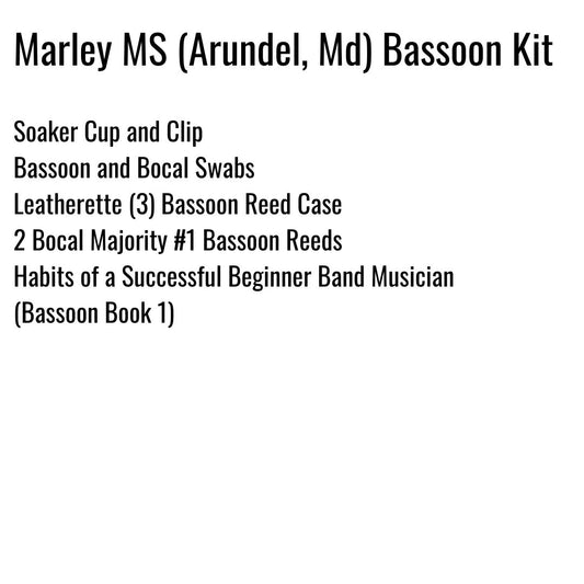 Marley Middle School Bassoon Kit (Arundel County Public Schools)