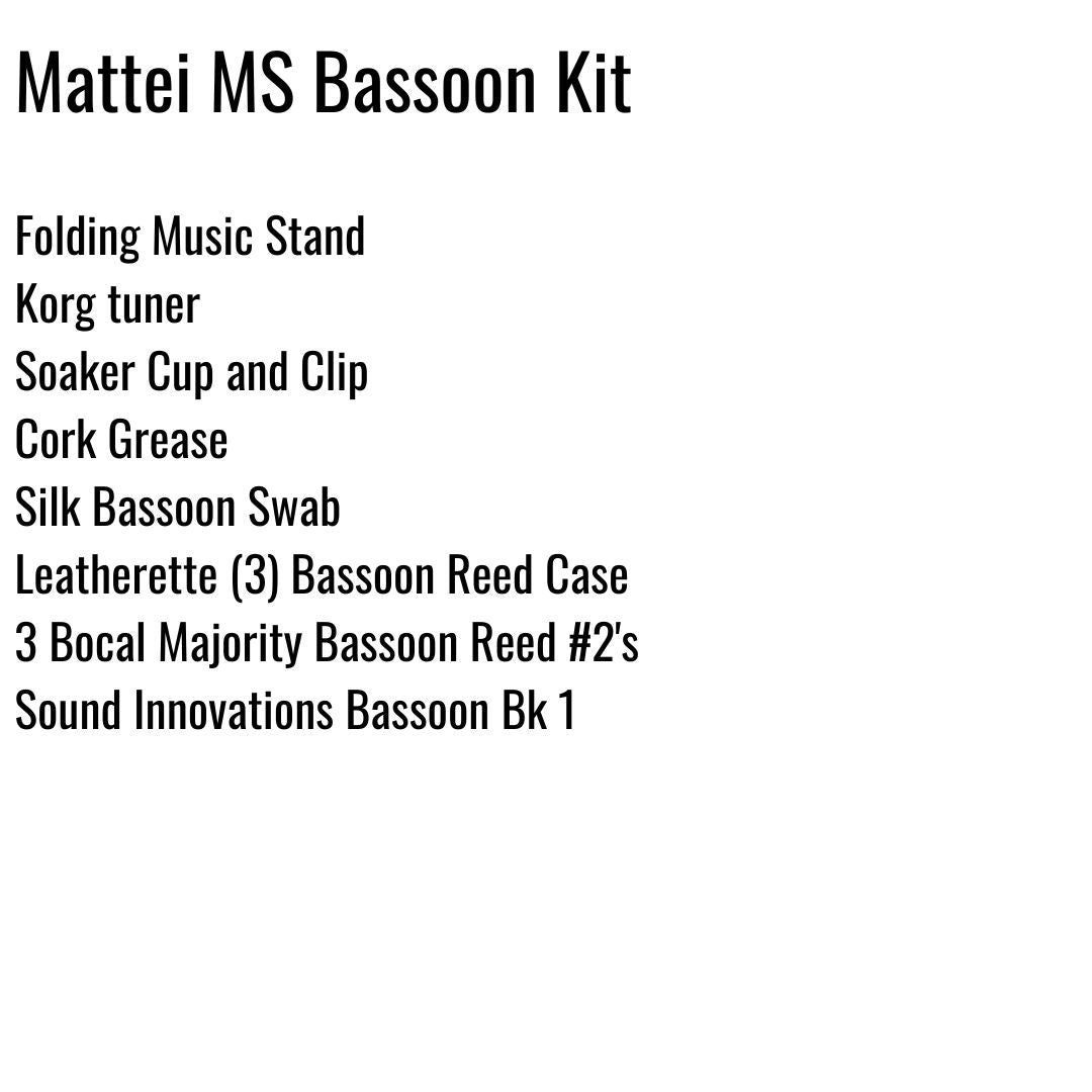 Mattei Middle School Bassoon Kit