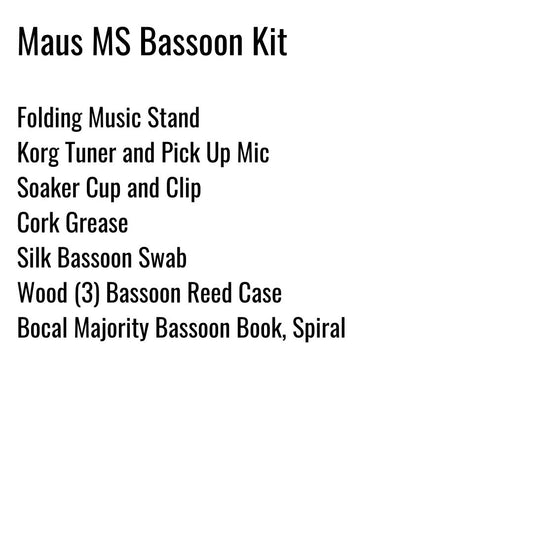 Maus Middle School Bassoon Kit