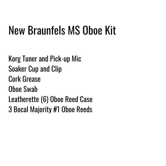 New Braunfels Middle School Oboe Kit