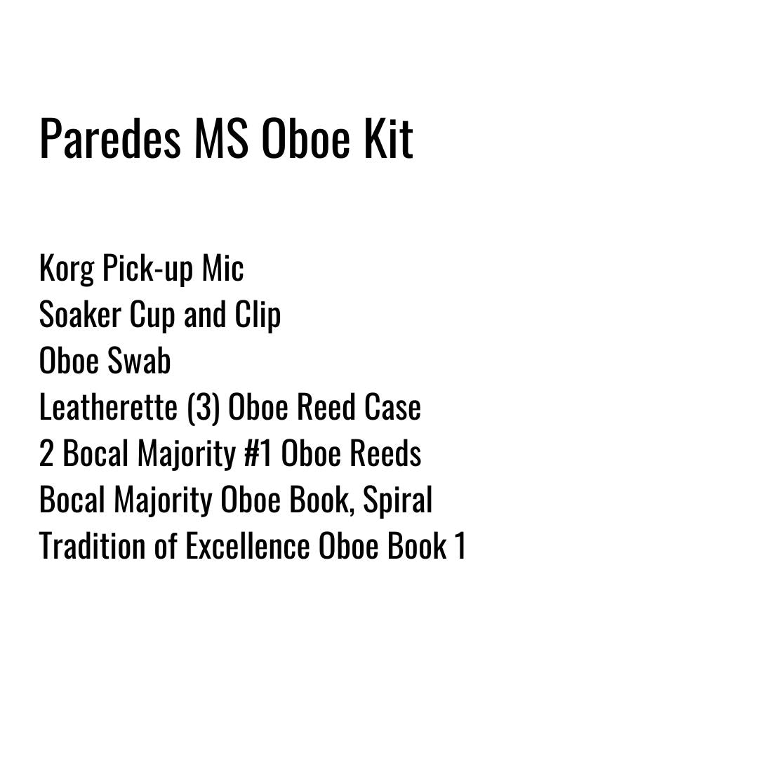 Paredes Middle School Oboe Kit
