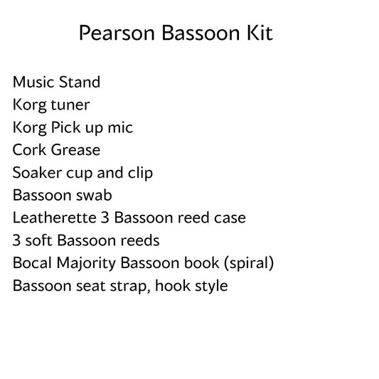 Pearson Middle School Bassoon Kit