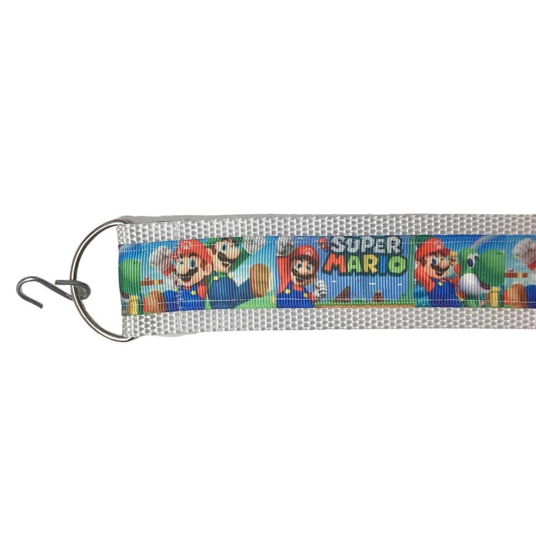 Designer seat straps Super Mario