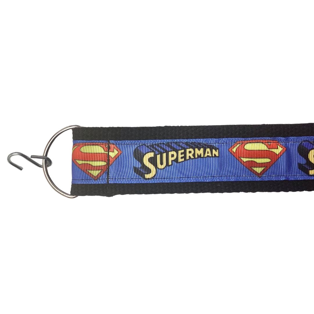 Designer seat straps Superman