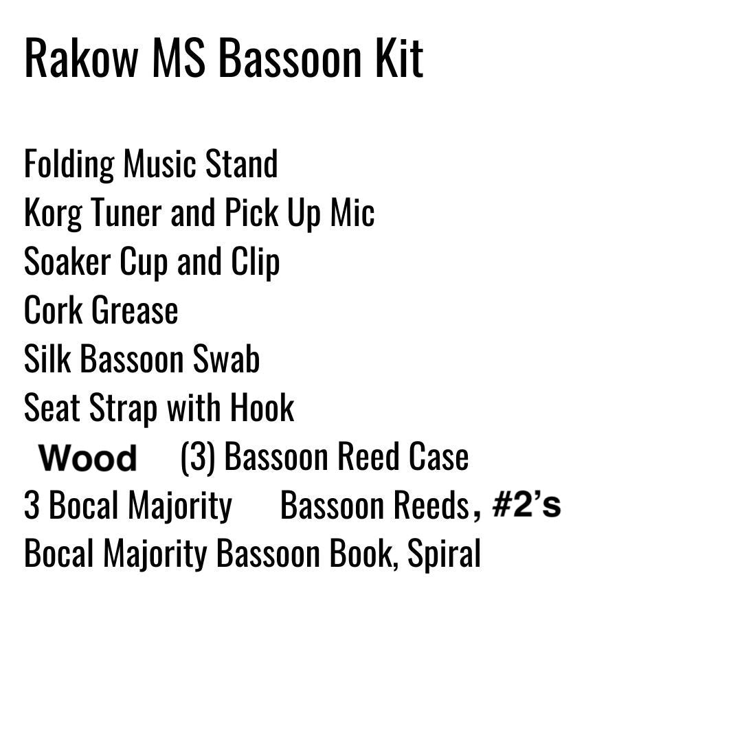 Rakow Middle School Bassoon Kit
