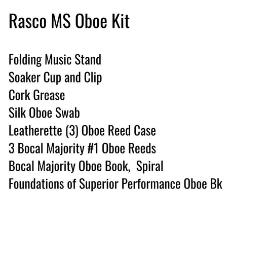 Rasco Middle School Oboe Kit