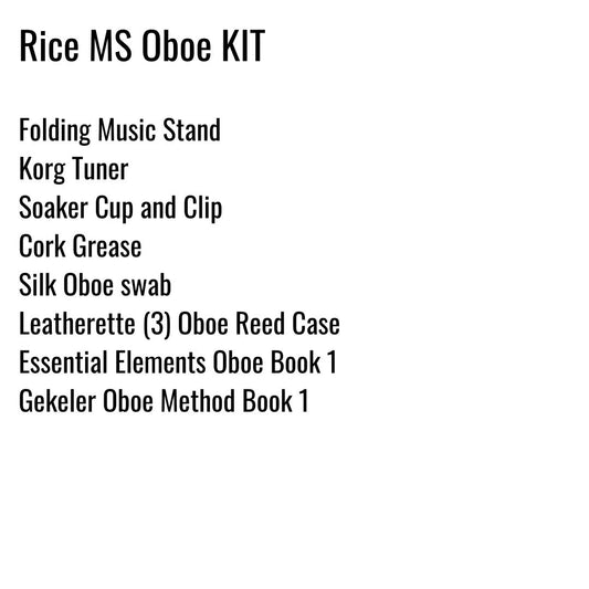 Rice Middle School Oboe Kit