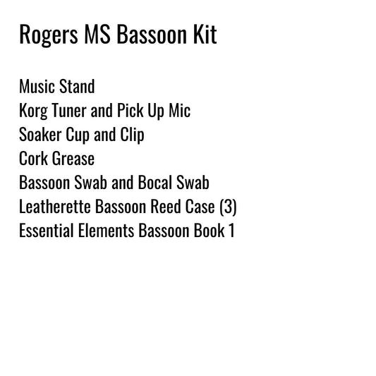 Rogers Middle School Bassoon Kit