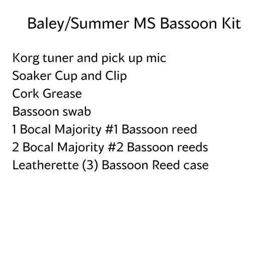 Royse City ISD Bassoon Kit (Baley and Summers MS)