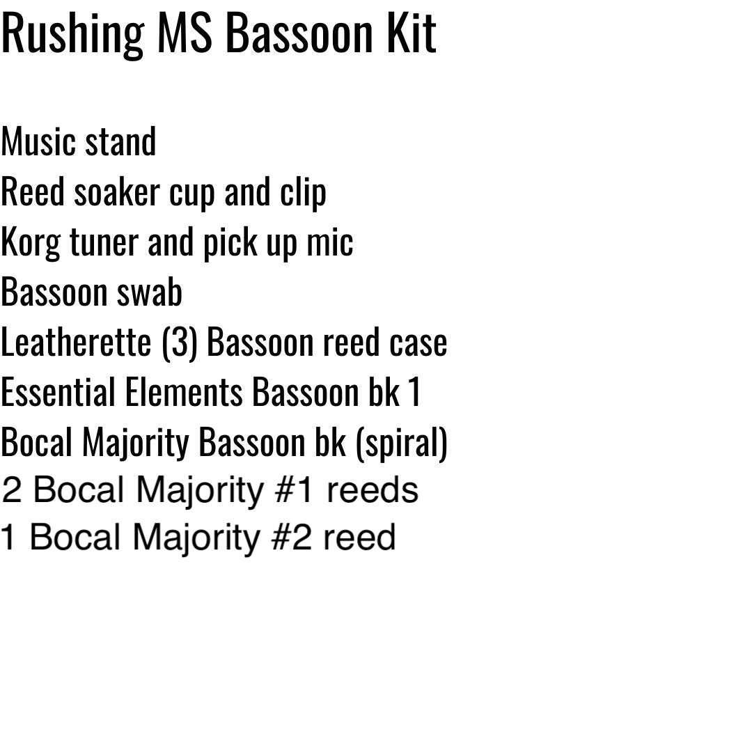 Rushing Middle School Bassoon Kit