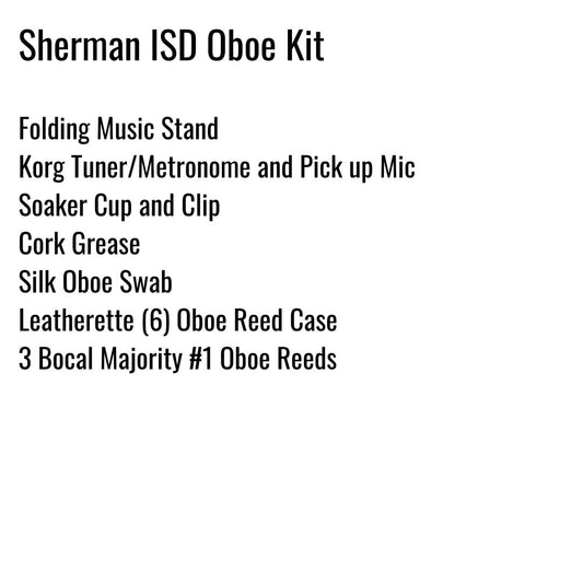 Sherman ISD Oboe Kit
