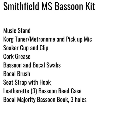 Smithfield Middle School Bassoon Kit