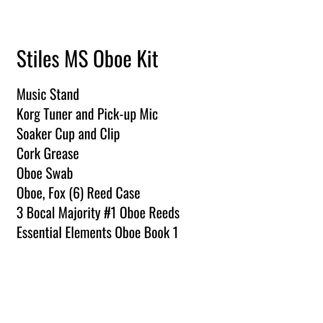 Stiles Middle School Oboe Kit